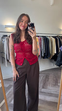 Ebba crochet top - S-M