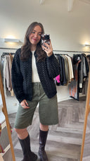 Saskia gebreide bomber - M/L