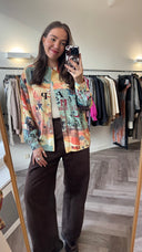 Kendra geprinte blouse - M