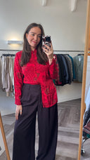 Augusta jacquard blouse - M