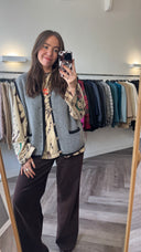 Venetia 100% wol gilet - XL
