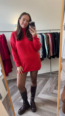 Vika angora gebreide jurk - M
