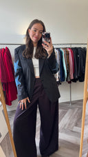 Nesrin 100% wol blazer - L