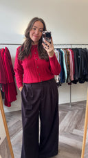 Giada gebreid vestje - M