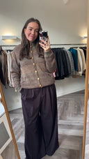 Sylka wool-blend bomber - M