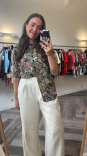 Geprint blouseje met jungle print - M