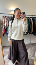 Nina halfzip trui - S