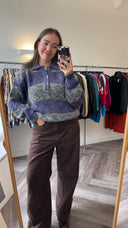 Vera gestreepte wollen trui - L-XL