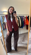 Noor jacquard gilet - L