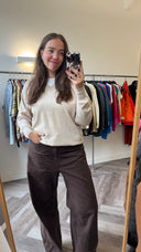 Anna 100% wol trui - L