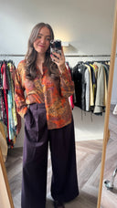 Floor geprinte blouse - L