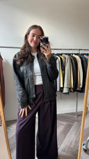 Tess leren jas - L