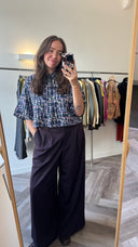 Lore geprinte blouse - L