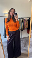 Zoe gebreide top - M