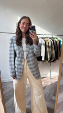 Amber geruite blazer - M-L