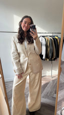 Iris 100% linnen blazer - L