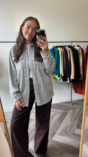 Eva geruite overshirt - L