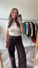 Mette kanten top - M