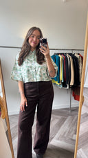 Babs cropped blouse - L