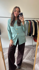 Famke seafoam jasje - M