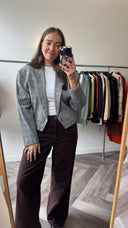 Brianne cropped blazer - M
