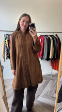 Romy suede jas - M