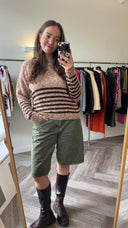 Tove gestreepte trui - M