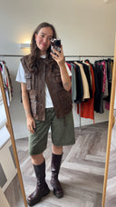 Neve 100% leer gilet - L