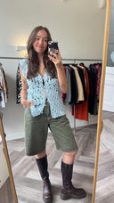 Cora opengewerkte gilet - L
