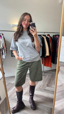 Dot geprint tshirt - L