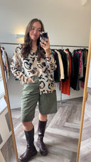 Nell geprinte blouse - L