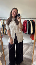 Val jacquard blouse - M/L