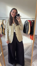 Alma 100% linnen blazer - L