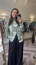 Puck geprinte blouse - L
