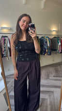 Gwen pailletten top - M