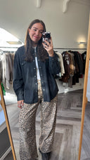 Pilar denim blouse - L