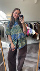 Casey tie dye blouse - L