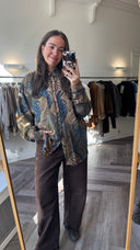 Fabienne 100% zijden blouse - XL