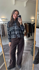 Amire geprinte blouse - L
