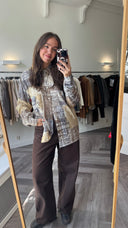 Cove geprinte blouse - L