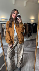 Tilly suede bomberjas - L-XL