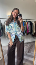 Mel geprinte blouse - M
