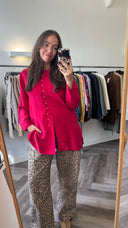 Mae 100% cupro blouse - L