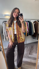 Olly geprinte blouse - M