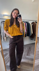 Carla 100% katoen top - L