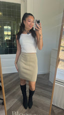Chiara merino gebreide rok - S