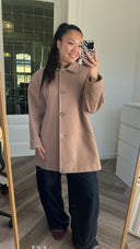 Eugenie wool-blend jas - S