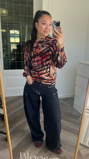 Estelle geprinte blouse - M