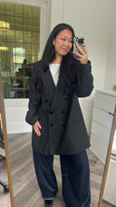 Katja 100% wol blazer - L