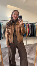 Mirella 100% leren jas - L